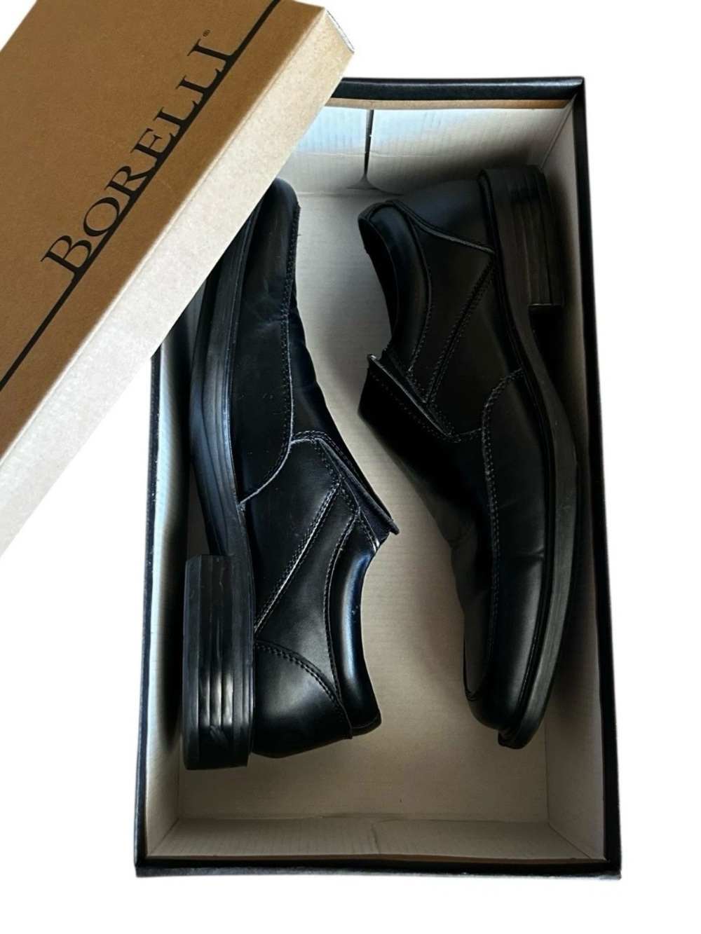 Borelli Trenton Black Slip On Dress Shoes 9M